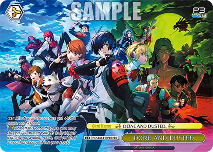 DONE AND DUSTED. (P3/SE46-E19PERPER) [Persona 3 Reload Premium Booster] | Cracking-Singles
