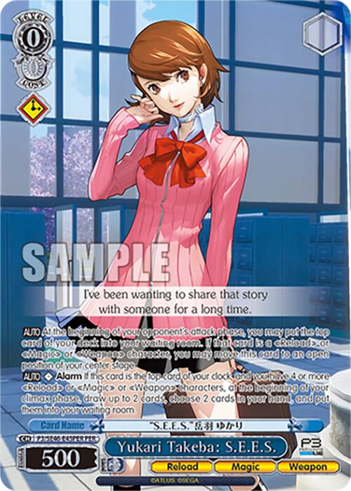 Yukari Takeba: S.E.E.S. (P3/SE46-E45PERPER) [Persona 3 Reload Premium Booster] | Cracking-Singles