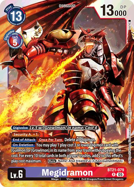Megidramon [BT21-079] [World Convergence] | Cracking-Singles