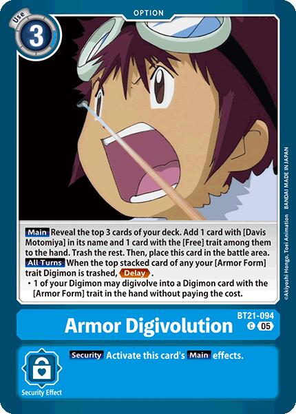 Armor Digivolution [BT21-094] [World Convergence] | Cracking-Singles