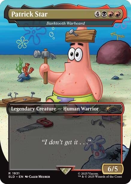 Patrick Star - Barktooth Warbeard [Secret Lair Drop Series] | Cracking-Singles