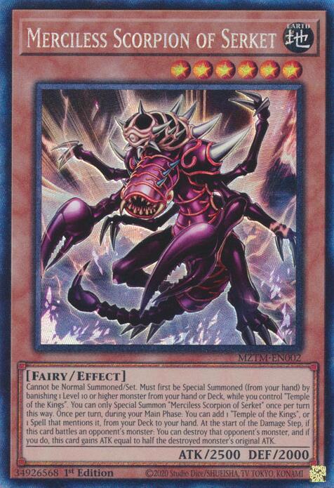 Merciless Scorpion of Serket (Collector's Rare) [MZTM-EN002] Ultra Rare | Cracking-Singles