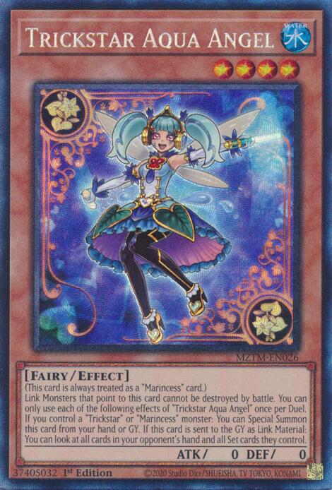 Trickstar Aqua Angel (Collector's Rare) [MZTM-EN026] Collector's Rare | Cracking-Singles