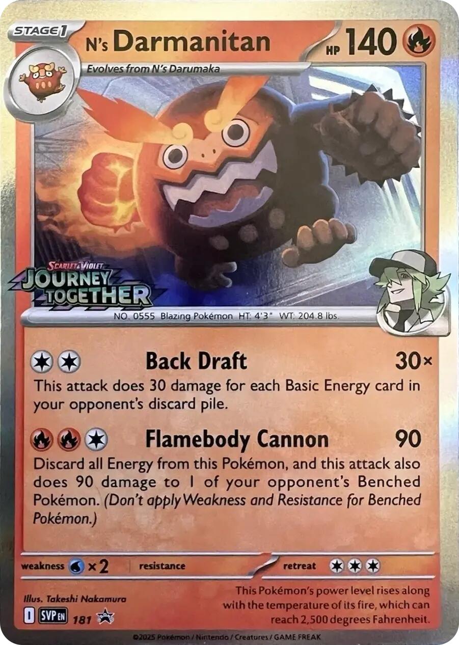 N's Darmanitan (181) [Scarlet & Violet: Black Star Promos] | Cracking-Singles
