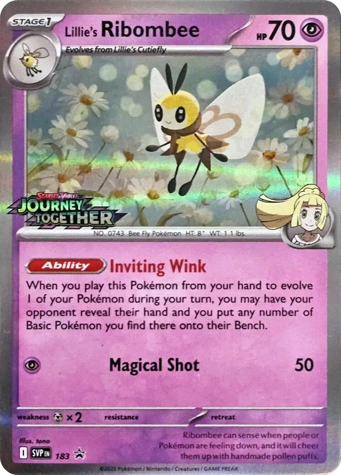 Lillie's Ribombee (183) [Scarlet & Violet: Black Star Promos] | Cracking-Singles