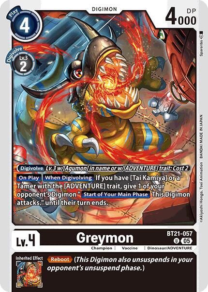 Greymon [BT21-057] [World Convergence] | Cracking-Singles