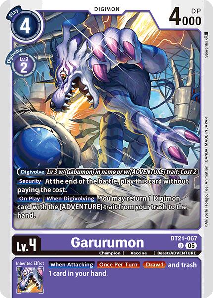 Garurumon [BT21-067] [World Convergence] | Cracking-Singles