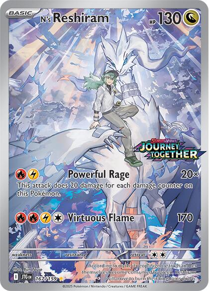 N's Reshiram (167/159) (Journey Together Stamp) [Scarlet & Violet: Journey Together] | Cracking-Singles