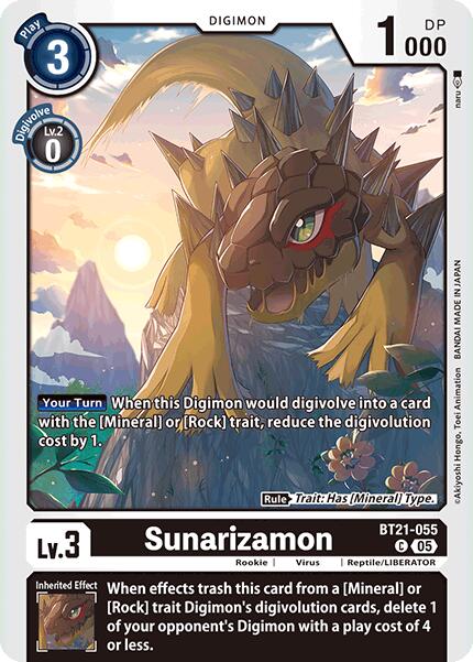Sunarizamon [BT21-055] [World Convergence] | Cracking-Singles