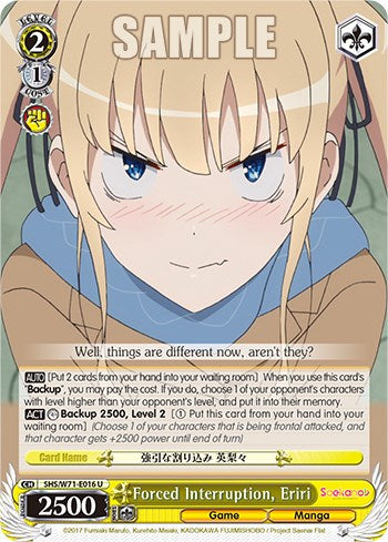 Forced Interruption, Eriri [Saekano How to Raise a Boring Girlfriend. flat] | Cracking-Singles