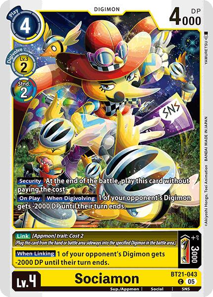 Sociamon [BT21-043] [World Convergence] | Cracking-Singles