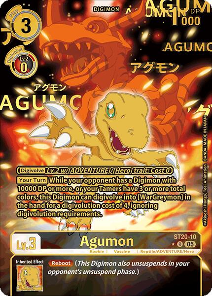 Agumon [ST20-10] (Rare Pull) [Starter Deck: Protector of Light] | Cracking-Singles