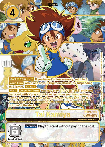 Tai Kamiya [BT21-102] (Rare Pull) [World Convergence] | Cracking-Singles