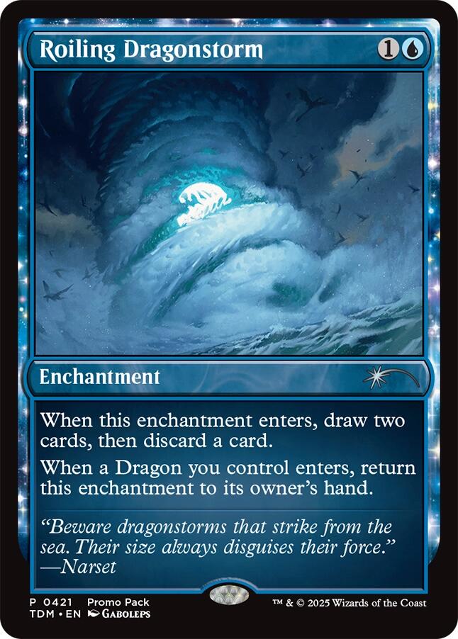 Roiling Dragonstorm [Tarkir: Dragonstorm Promos] | Cracking-Singles