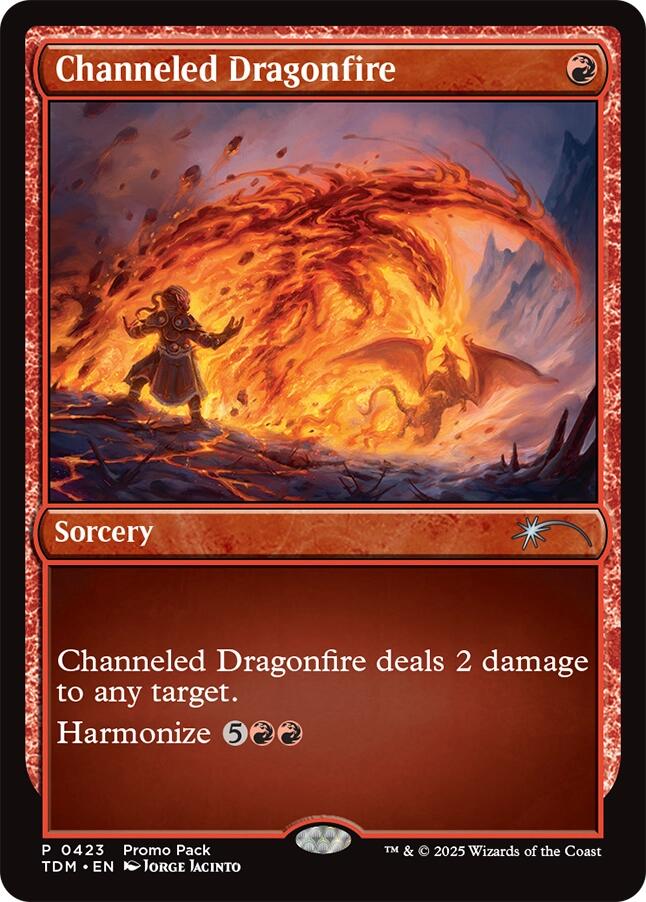 Channeled Dragonfire [Tarkir: Dragonstorm Promos] | Cracking-Singles
