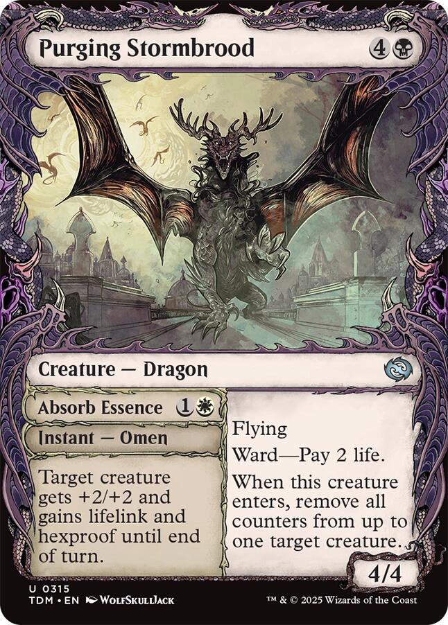 Purging Stormbrood (Showcase) [Tarkir: Dragonstorm] | Cracking-Singles