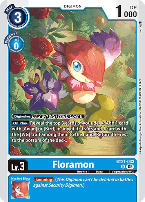 Floramon [BT21-033] [World Convergence] | Cracking-Singles