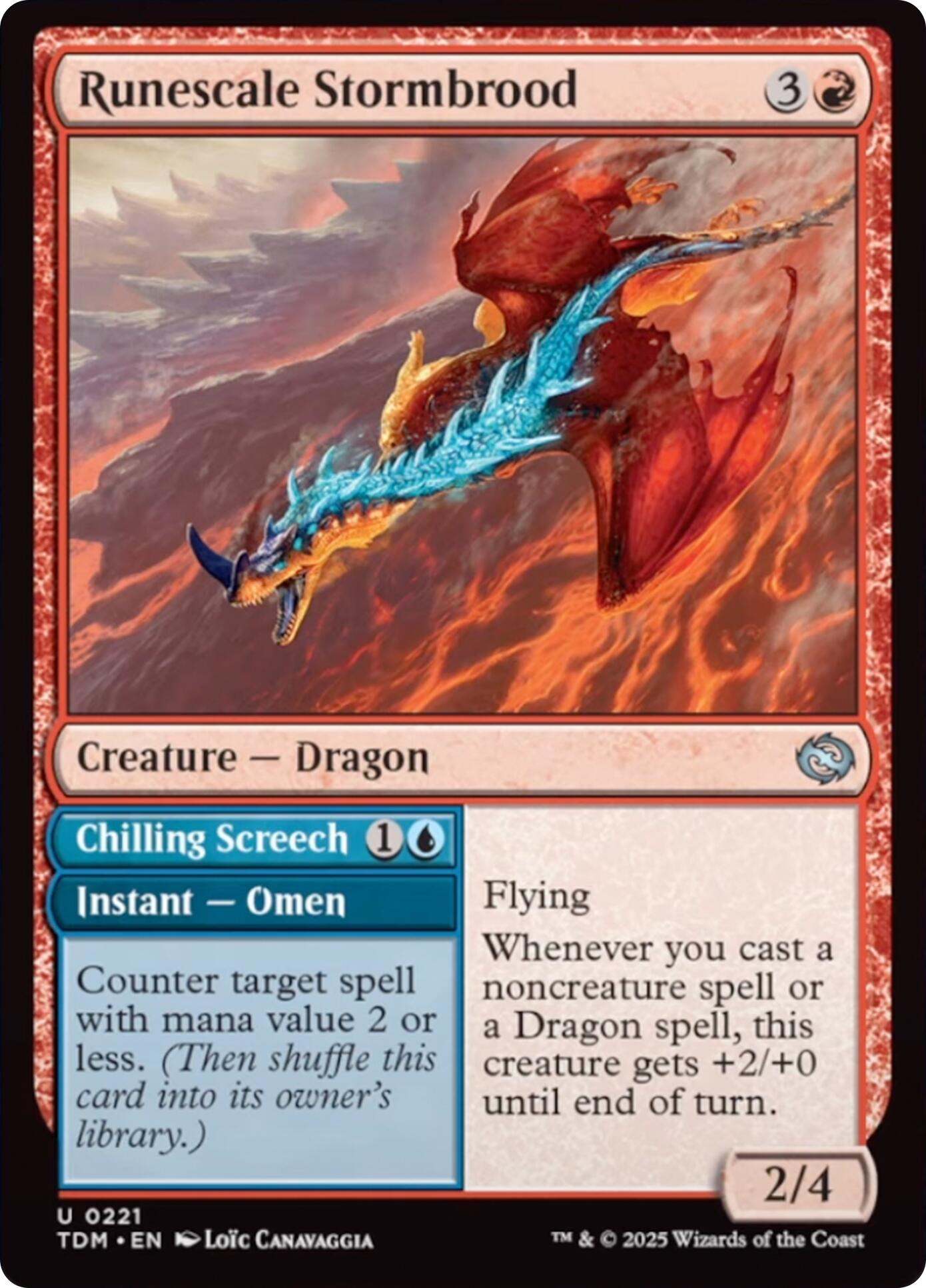 Runescale Stormbrood [Tarkir: Dragonstorm] | Cracking-Singles