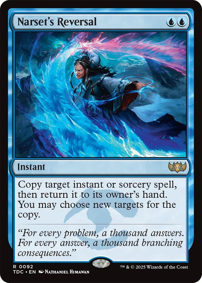 Narset's Reversal [Tarkir: Dragonstorm Commander] | Cracking-Singles