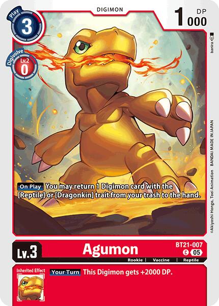Agumon [BT21-007] [World Convergence] | Cracking-Singles