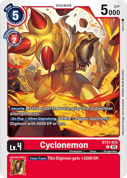 Cyclonemon [BT21-015] [World Convergence] | Cracking-Singles