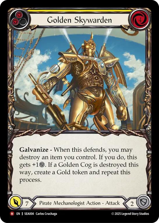 Golden Skywarden [SEA004] (High Seas)  Rainbow Foil | Cracking-Singles