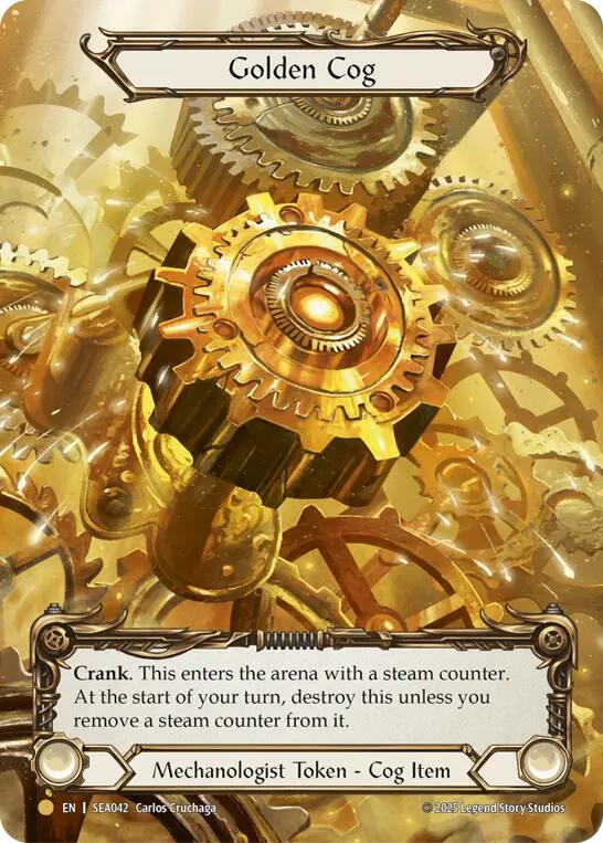Golden Cog (Marvel) [SEA042] (High Seas)  Rainbow Foil | Cracking-Singles