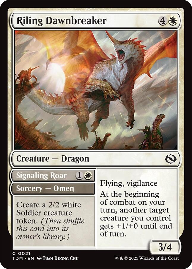 Riling Dawnbreaker [Tarkir: Dragonstorm] | Cracking-Singles
