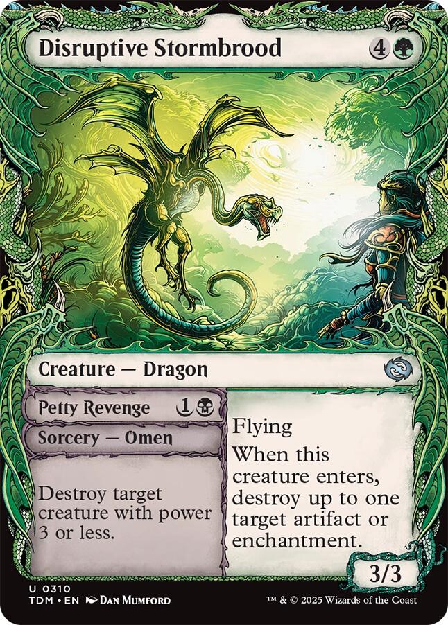Disruptive Stormbrood (Showcase) [Tarkir: Dragonstorm] | Cracking-Singles