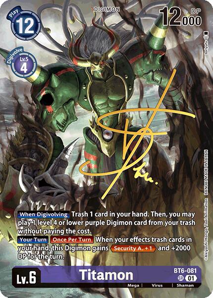 Titamon [BT6-081] (Signed) [World Convergence] | Cracking-Singles