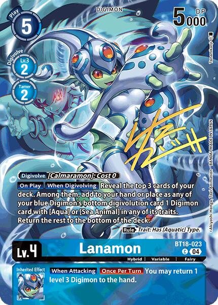 Lanamon [BT18-023] (Signed) [World Convergence] | Cracking-Singles