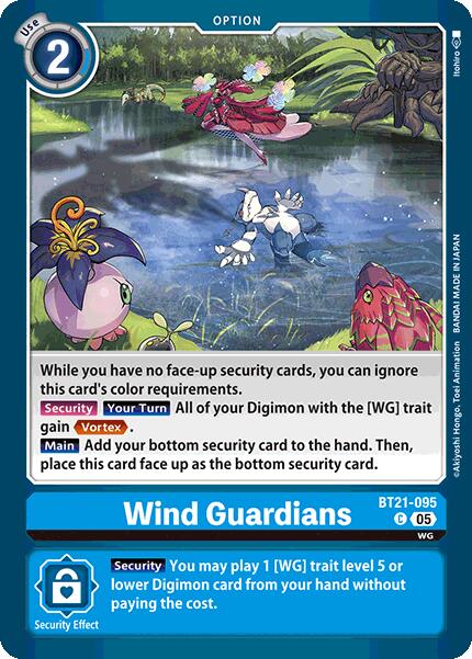 Wind Guardians [BT21-095] [World Convergence] | Cracking-Singles