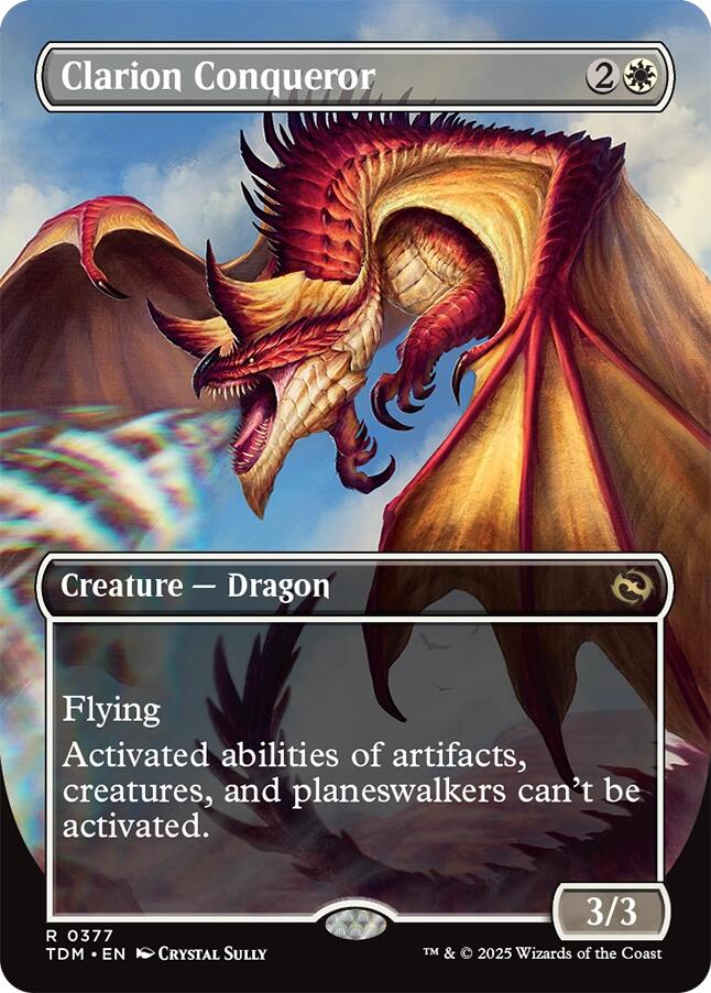 Clarion Conqueror (Borderless) [Tarkir: Dragonstorm] | Cracking-Singles