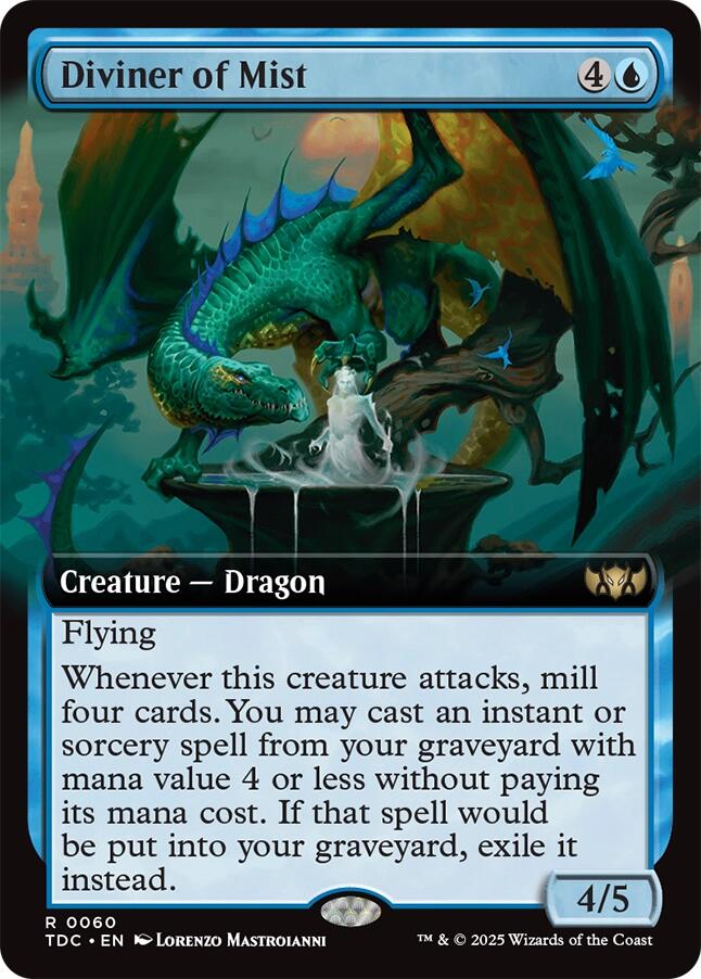 Diviner of Mist (Extended Art) [Tarkir: Dragonstorm Commander] | Cracking-Singles
