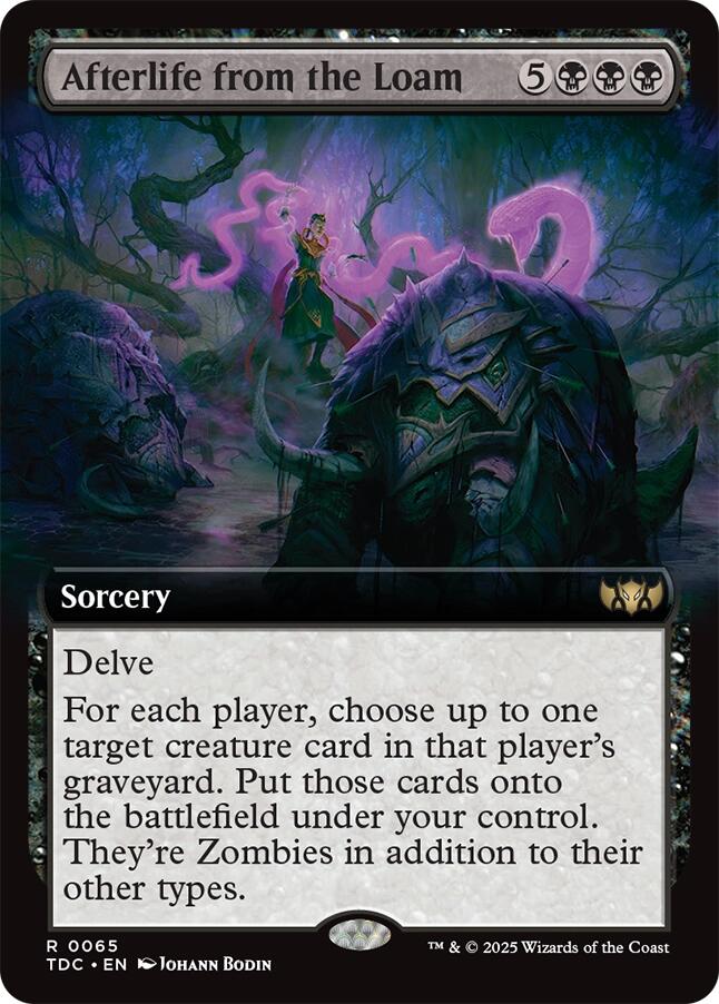 Afterlife from the Loam (Extended Art) [Tarkir: Dragonstorm Commander] | Cracking-Singles