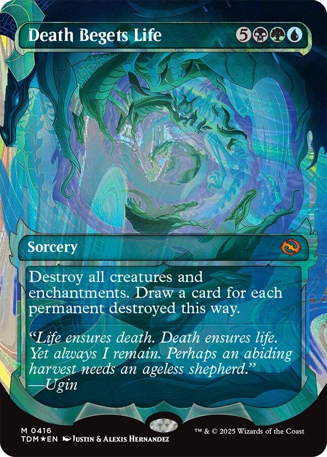 Death Begets Life (Showcase) (Halo Foil) [Tarkir: Dragonstorm] | Cracking-Singles