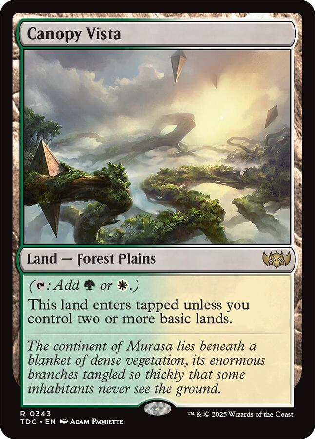 Canopy Vista [Tarkir: Dragonstorm Commander] | Cracking-Singles