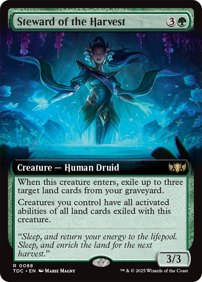 Steward of the Harvest (Extended Art) [Tarkir: Dragonstorm Commander] | Cracking-Singles
