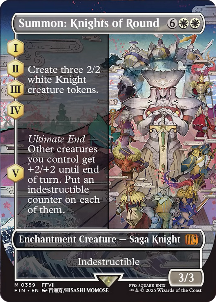 Summon: Knights of Round (Borderless) [FINAL FANTASY] | Cracking-Singles