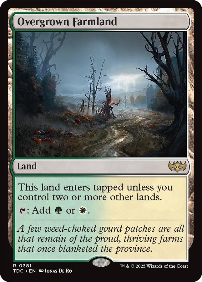 Overgrown Farmland [Tarkir: Dragonstorm Commander] | Cracking-Singles