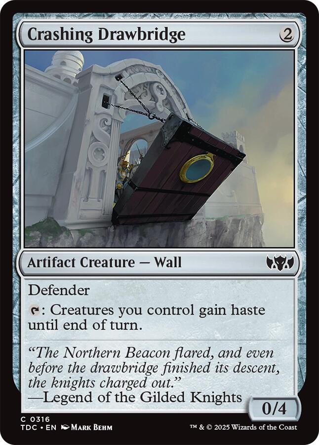 Crashing Drawbridge [Tarkir: Dragonstorm Commander] | Cracking-Singles