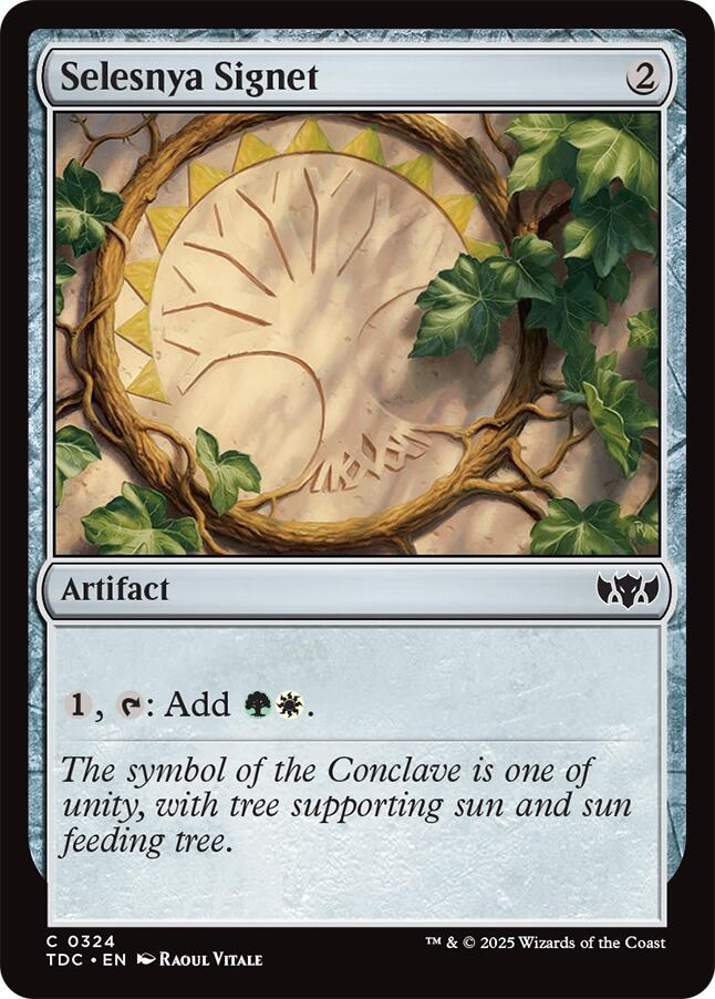 Selesnya Signet [Tarkir: Dragonstorm Commander] | Cracking-Singles
