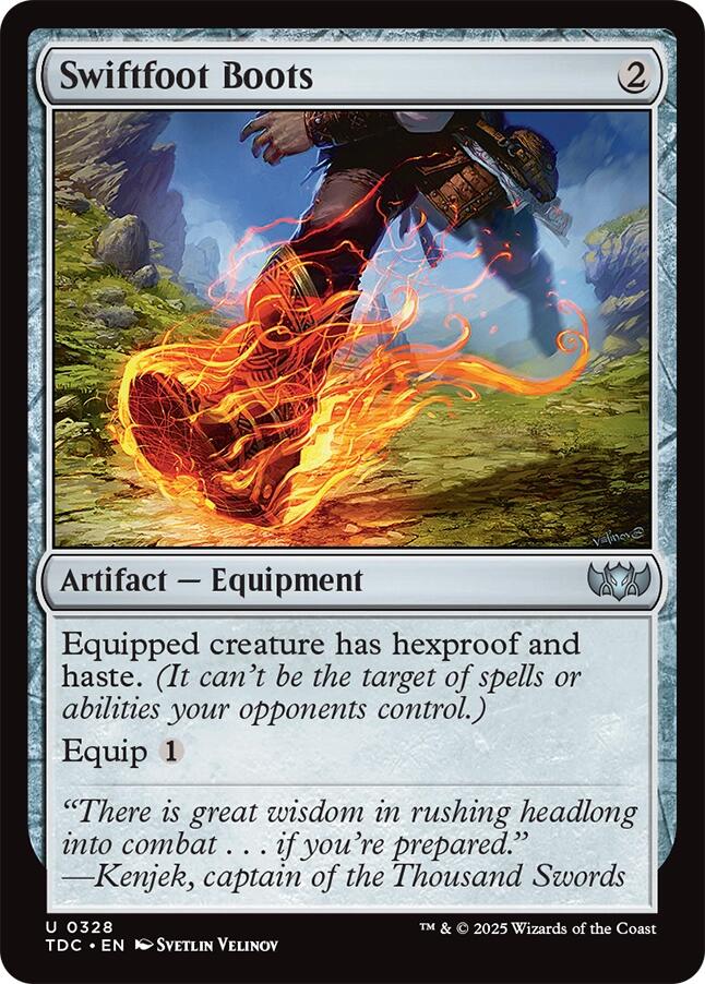 Swiftfoot Boots [Tarkir: Dragonstorm Commander] | Cracking-Singles