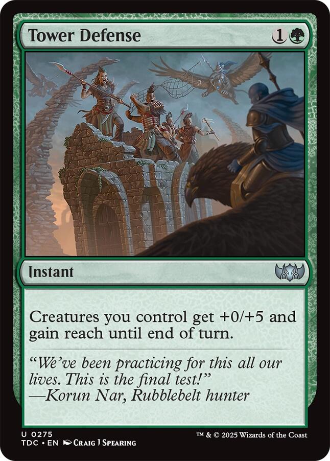 Tower Defense [Tarkir: Dragonstorm Commander] | Cracking-Singles
