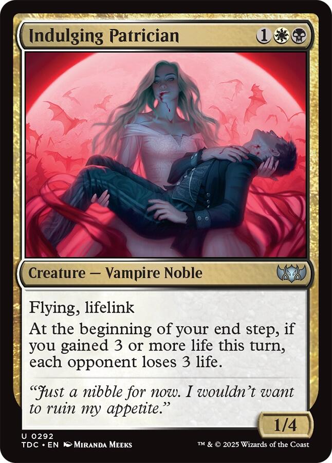 Indulging Patrician [Tarkir: Dragonstorm Commander] | Cracking-Singles