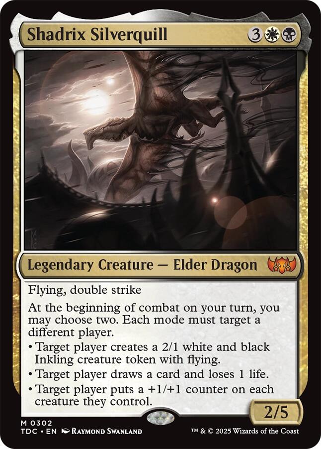 Shadrix Silverquill [Tarkir: Dragonstorm Commander] | Cracking-Singles
