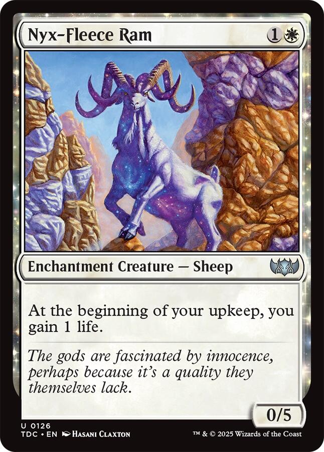 Nyx-Fleece Ram [Tarkir: Dragonstorm Commander] | Cracking-Singles