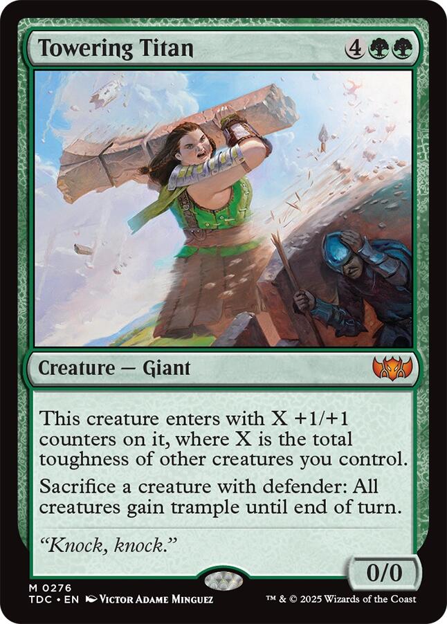 Towering Titan [Tarkir: Dragonstorm Commander] | Cracking-Singles