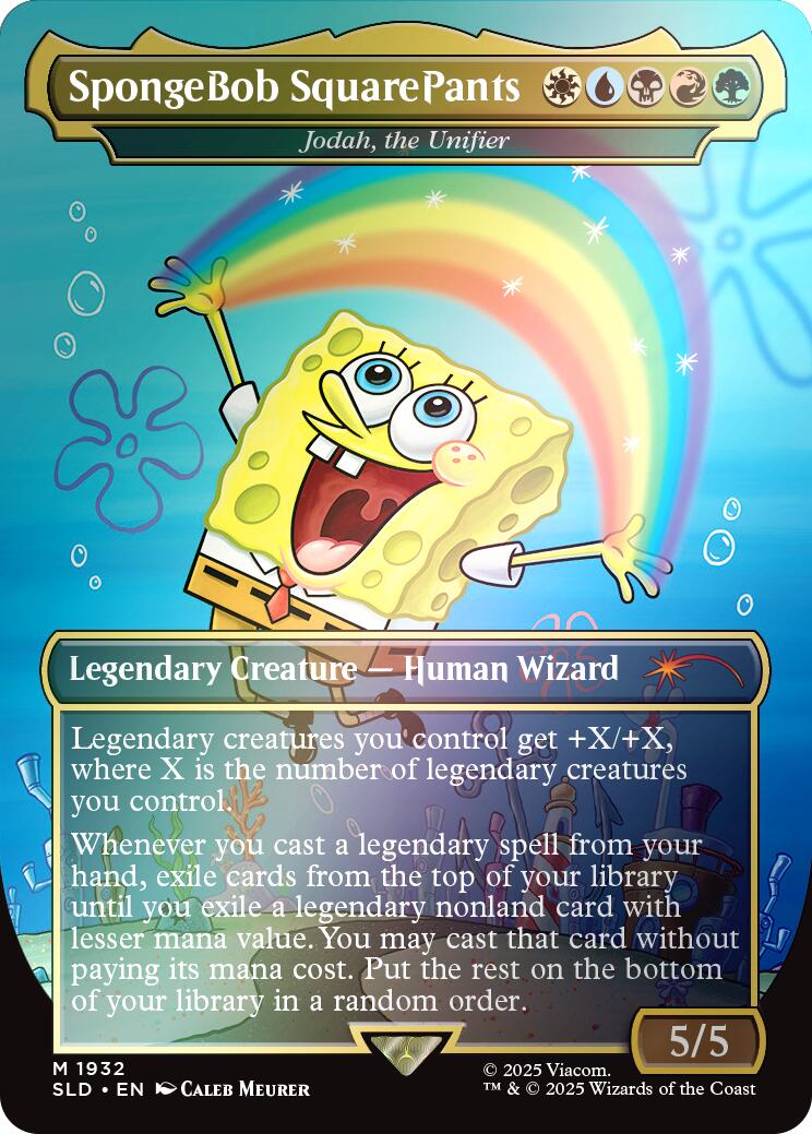 SpongeBob SquarePants - Jodah, the Unifier (Rainbow Foil) [Secret Lair Drop Series] | Cracking-Singles