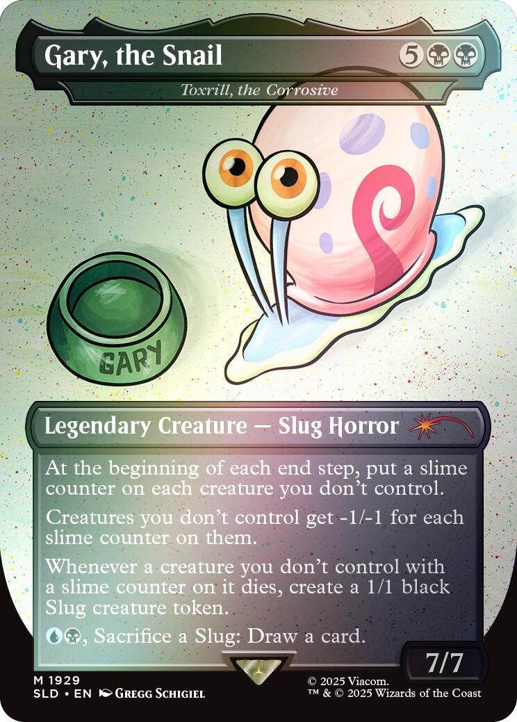 Gary, the Snail - Toxrill, the Corrosive (Rainbow Foil) [Secret Lair Drop Series] | Cracking-Singles